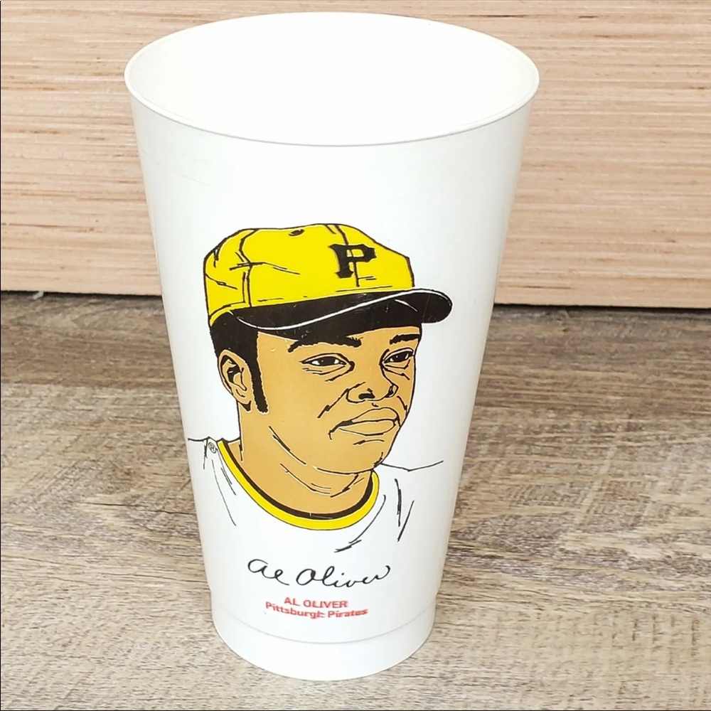 Al Oliver Pirates Collectible Cup 1973 7Eleven 7-11 Slurpee Vintage Baseball MLB